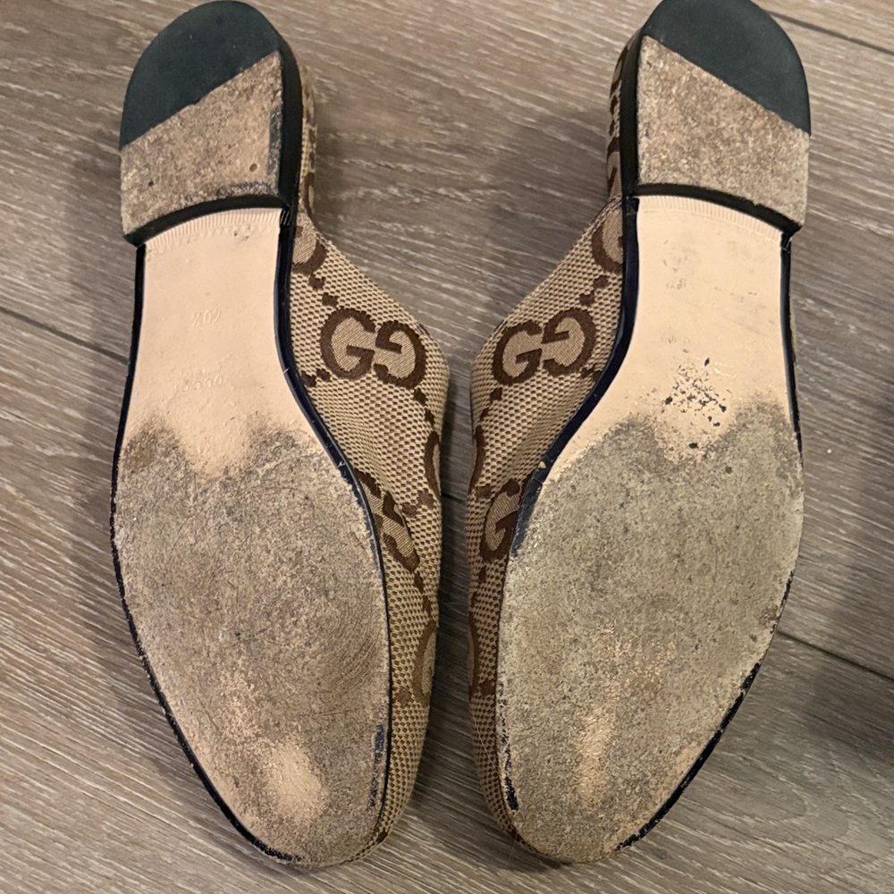 Gucci Tan and Brown Women's Mules - Picture 3 of 5